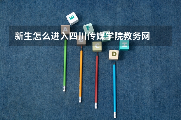 新生怎么进入四川传媒学院教务网