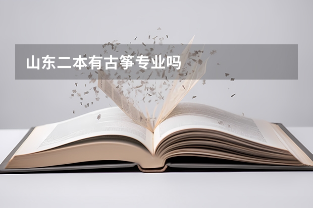 山东二本有古筝专业吗