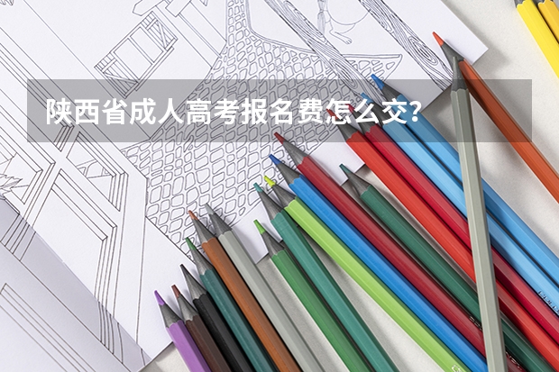 陕西省成人高考报名费怎么交?