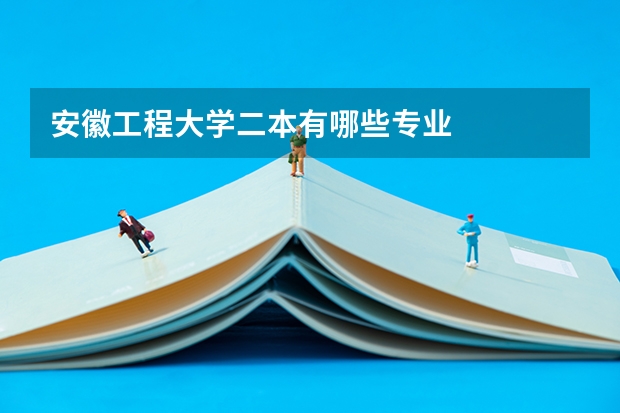安徽工程大学二本有哪些专业