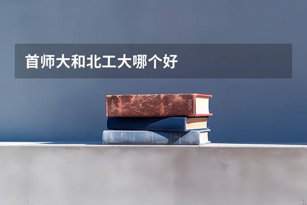 首师大和北工大哪个好