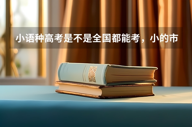小语种高考是不是全国都能考,小的市也能么?(请问大家我这种情况,综合多方面考虑,如去北外还是同济学德语好?)