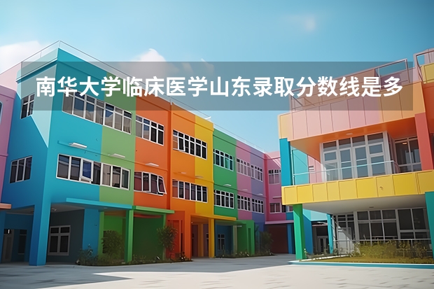 南华大学临床医学山东录取分数线是多少