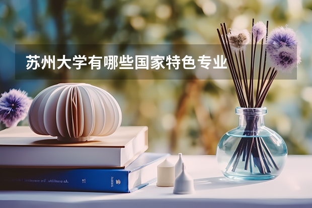 苏州大学有哪些国家特色专业