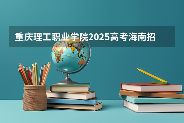 重庆理工职业学院2025高考海南招生计划