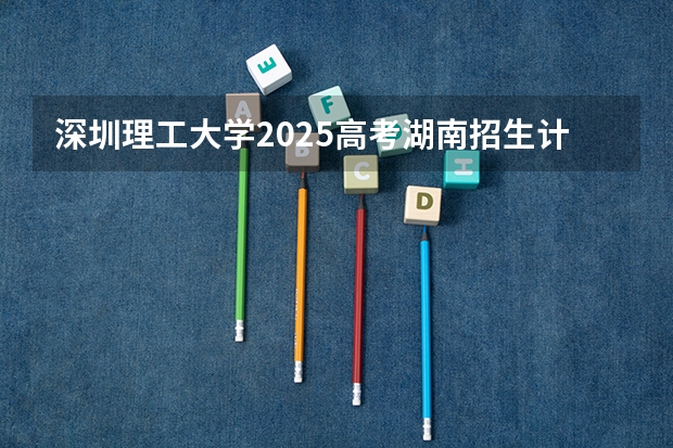 深圳理工大学2025高考湖南招生计划