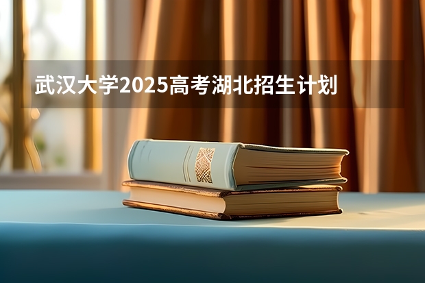 武汉大学2025高考湖北招生计划