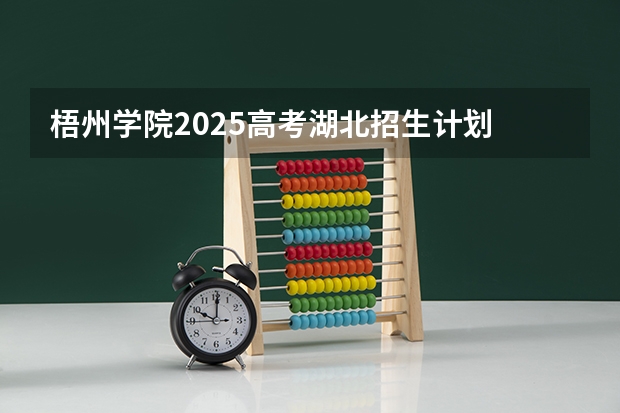 梧州学院2025高考湖北招生计划