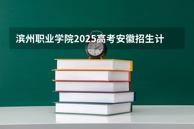 滨州职业学院2025高考安徽招生计划