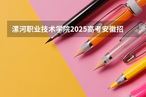 漯河职业技术学院2025高考安徽招生计划