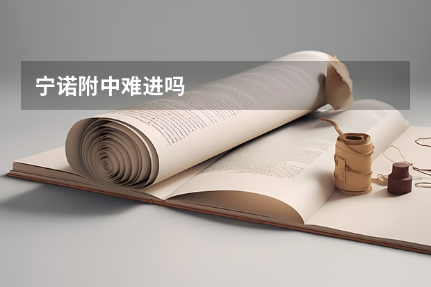 宁诺附中难进吗