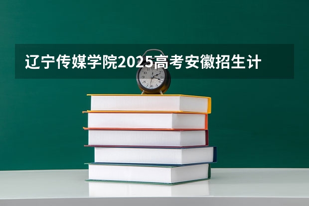 辽宁传媒学院2025高考安徽招生计划