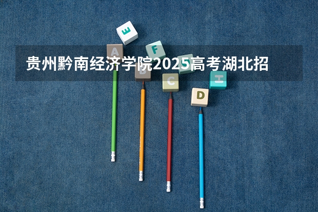 贵州黔南经济学院2025高考湖北招生计划