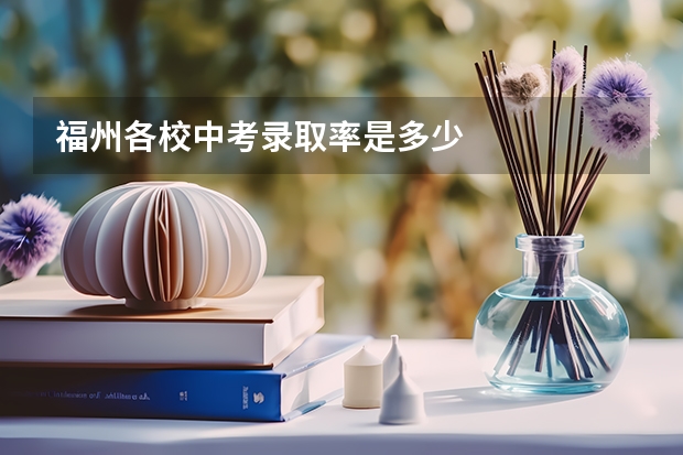 福州各校中考录取率是多少