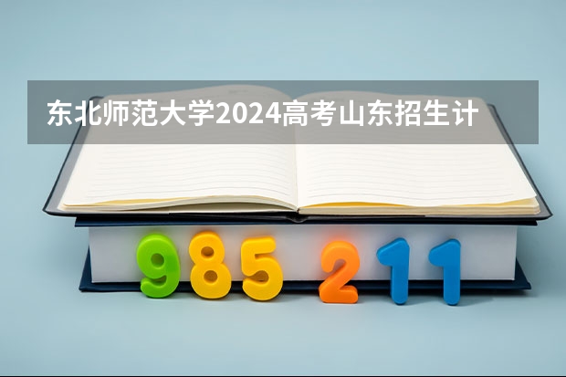 东北师范大学2024高考山东招生计划