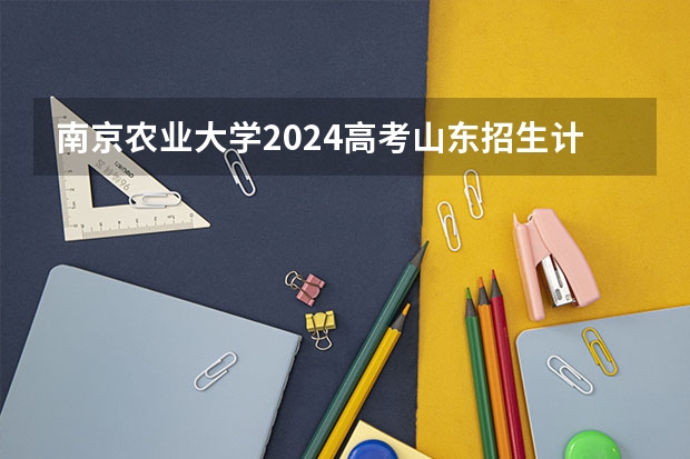 南京农业大学2024高考山东招生计划