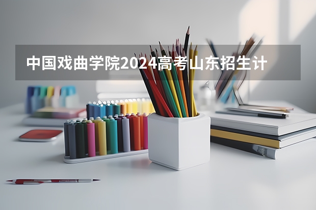 中国戏曲学院2024高考山东招生计划