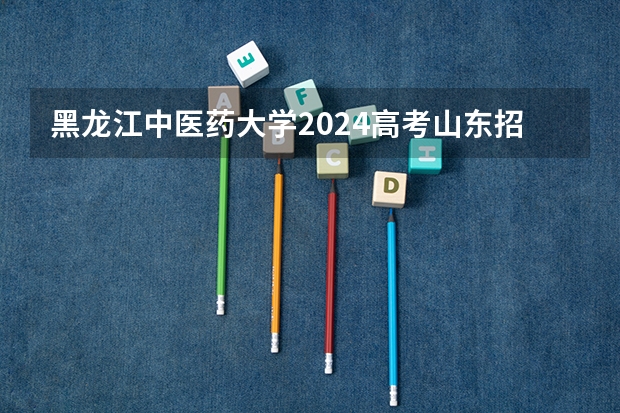 黑龙江中医药大学2024高考山东招生计划