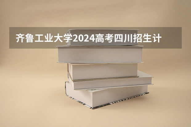 齐鲁工业大学2024高考四川招生计划