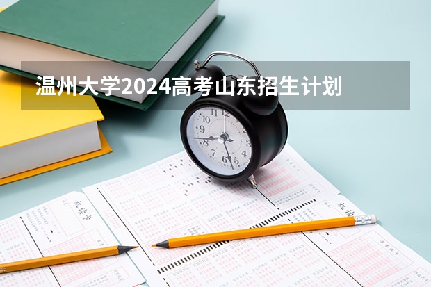 温州大学2024高考山东招生计划
