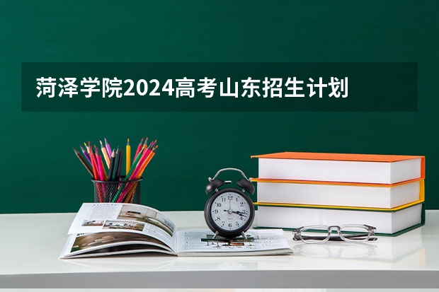 菏泽学院2024高考山东招生计划