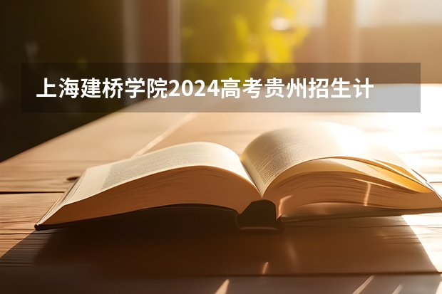 上海建桥学院2024高考贵州招生计划