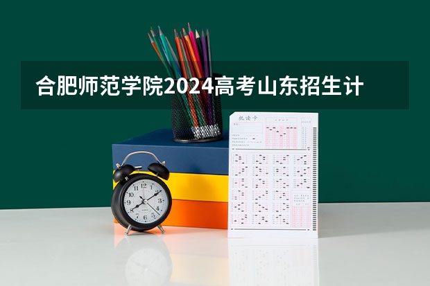 合肥师范学院2024高考山东招生计划