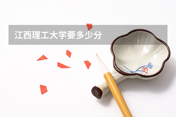 江西理工大学要多少分