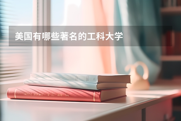 美国有哪些著名的工科大学