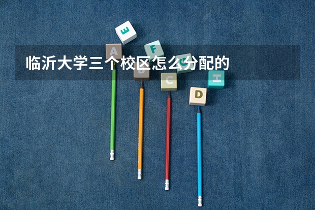 临沂大学三个校区怎么分配的