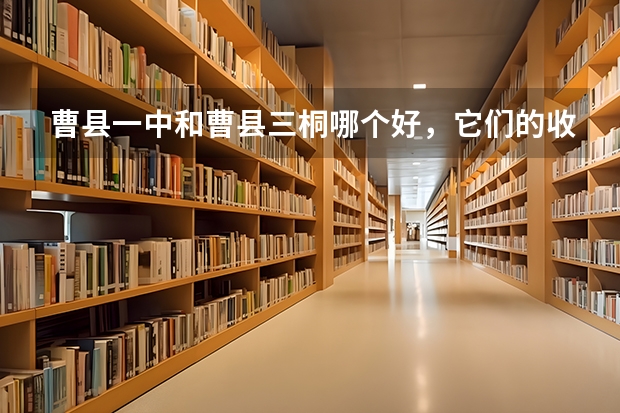 曹县一中和曹县三桐哪个好,它们的收费情况怎样?