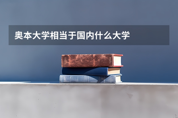 奥本大学相当于国内什么大学