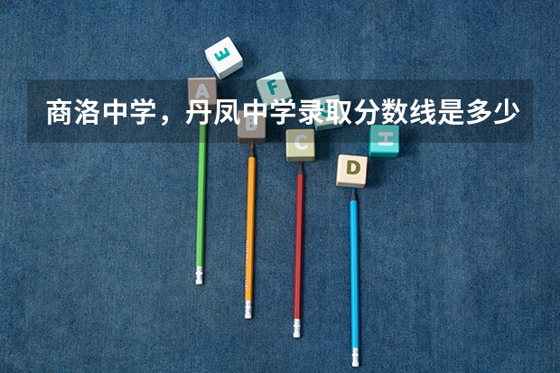 商洛中学，丹凤中学录取分数线是多少？