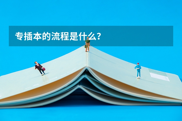 专插本的流程是什么?