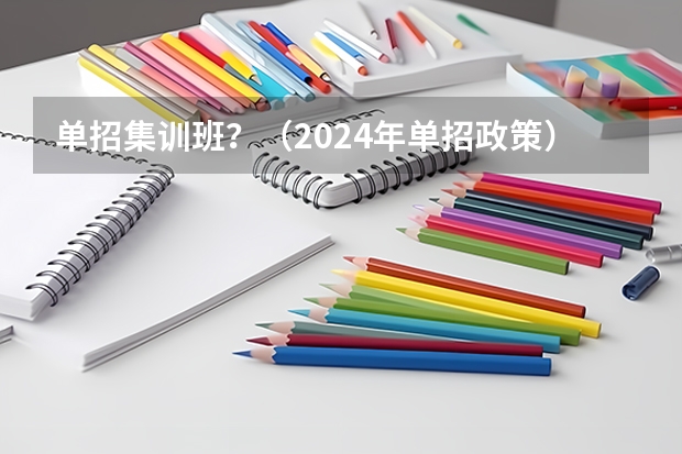 单招集训班？（2024年单招政策）