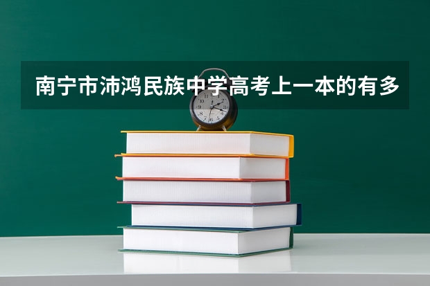 南宁市沛鸿民族中学高考上一本的有多少人？