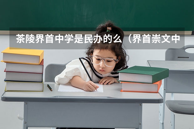 茶陵界首中学是民办的么(界首崇文中学录取分数线)