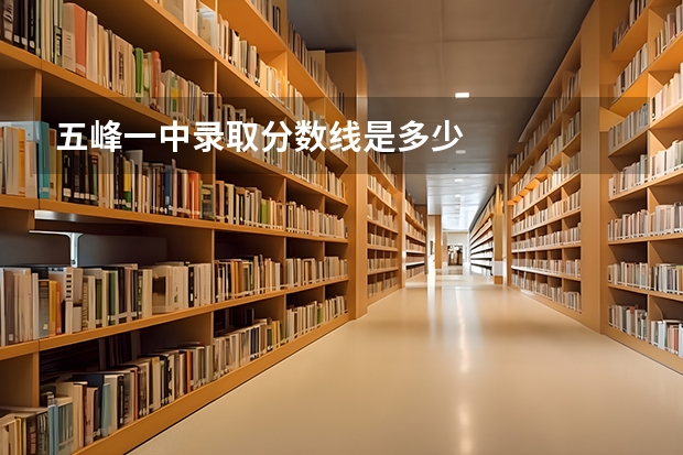 五峰一中录取分数线是多少