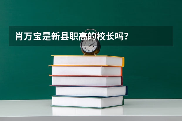 肖万宝是新县职高的校长吗?