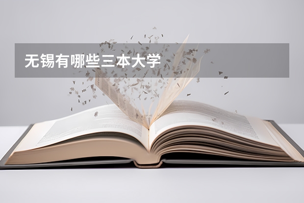 无锡有哪些三本大学