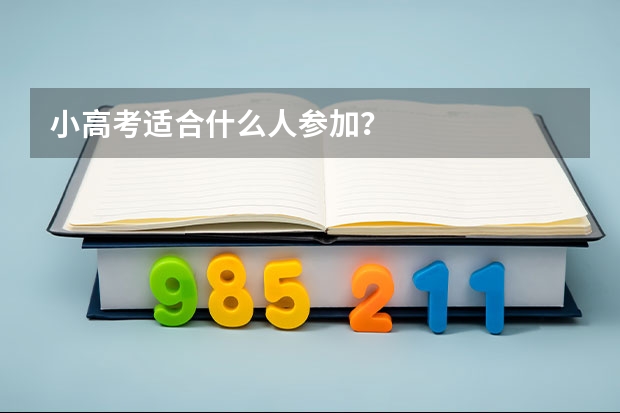 小高考适合什么人参加?