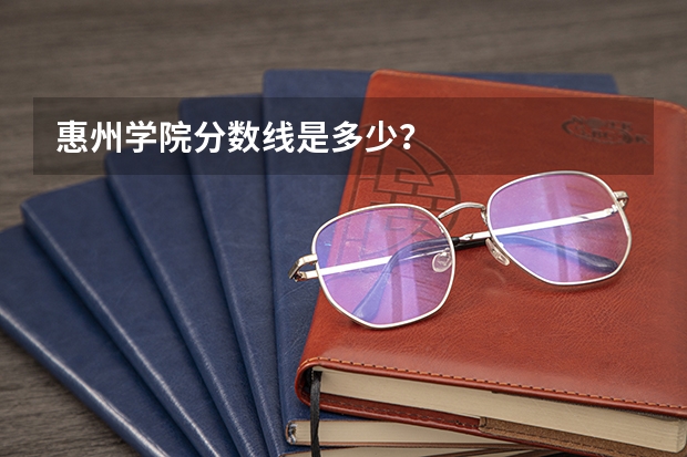惠州学院分数线是多少？