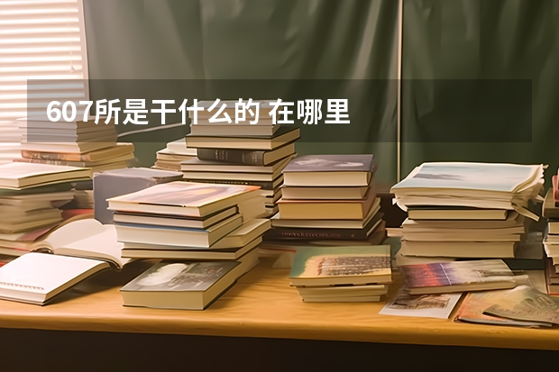 607所是干什么的 在哪里