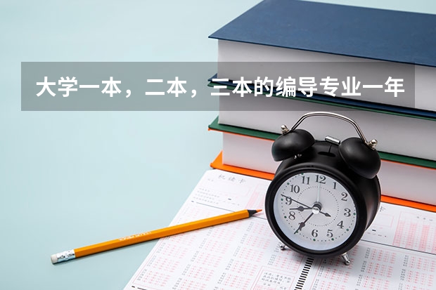 大学一本,二本,三本的编导专业一年的学费分别是多少