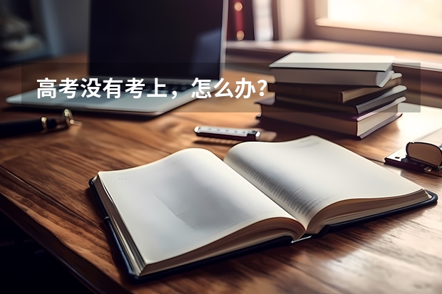 高考没有考上,怎么办?