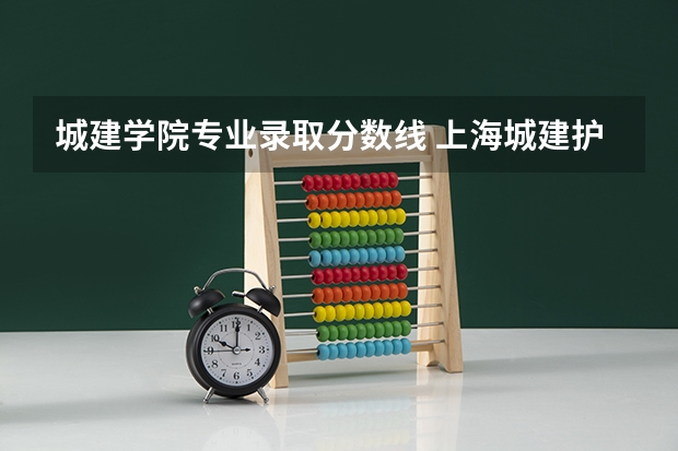 城建学院专业录取分数线 上海城建护理录取分数线