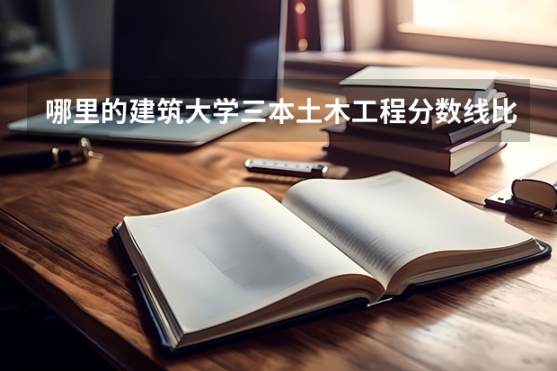 哪里的建筑大学三本土木工程分数线比较底?