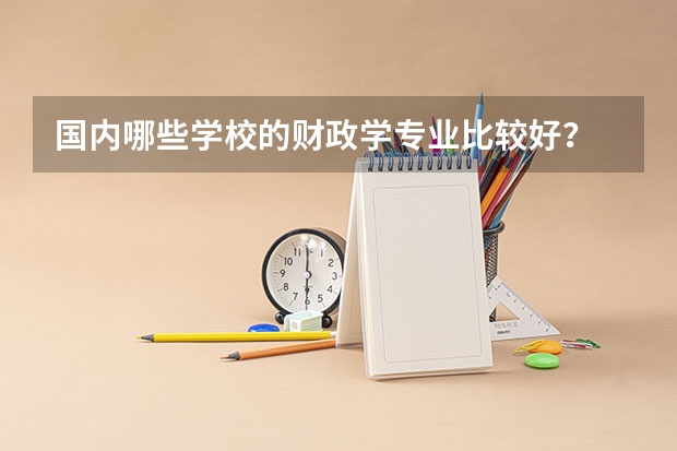 国内哪些学校的财政学专业比较好？