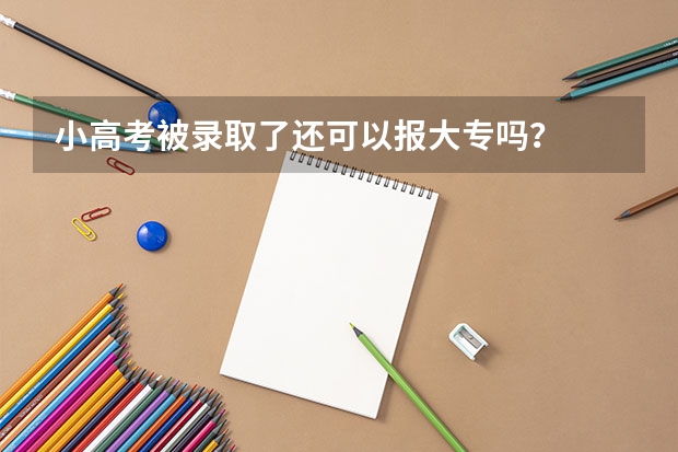 小高考被录取了还可以报大专吗？