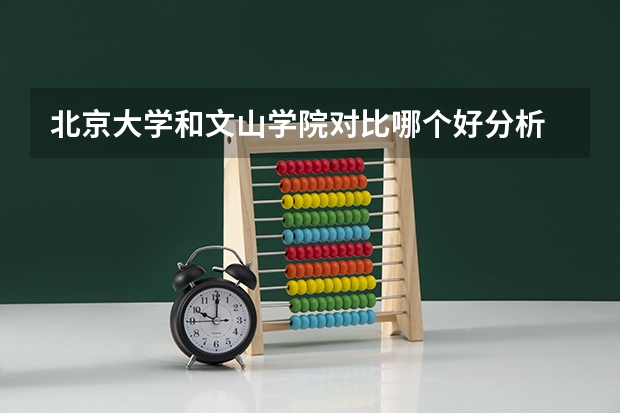 北京大学和文山学院对比哪个好分析